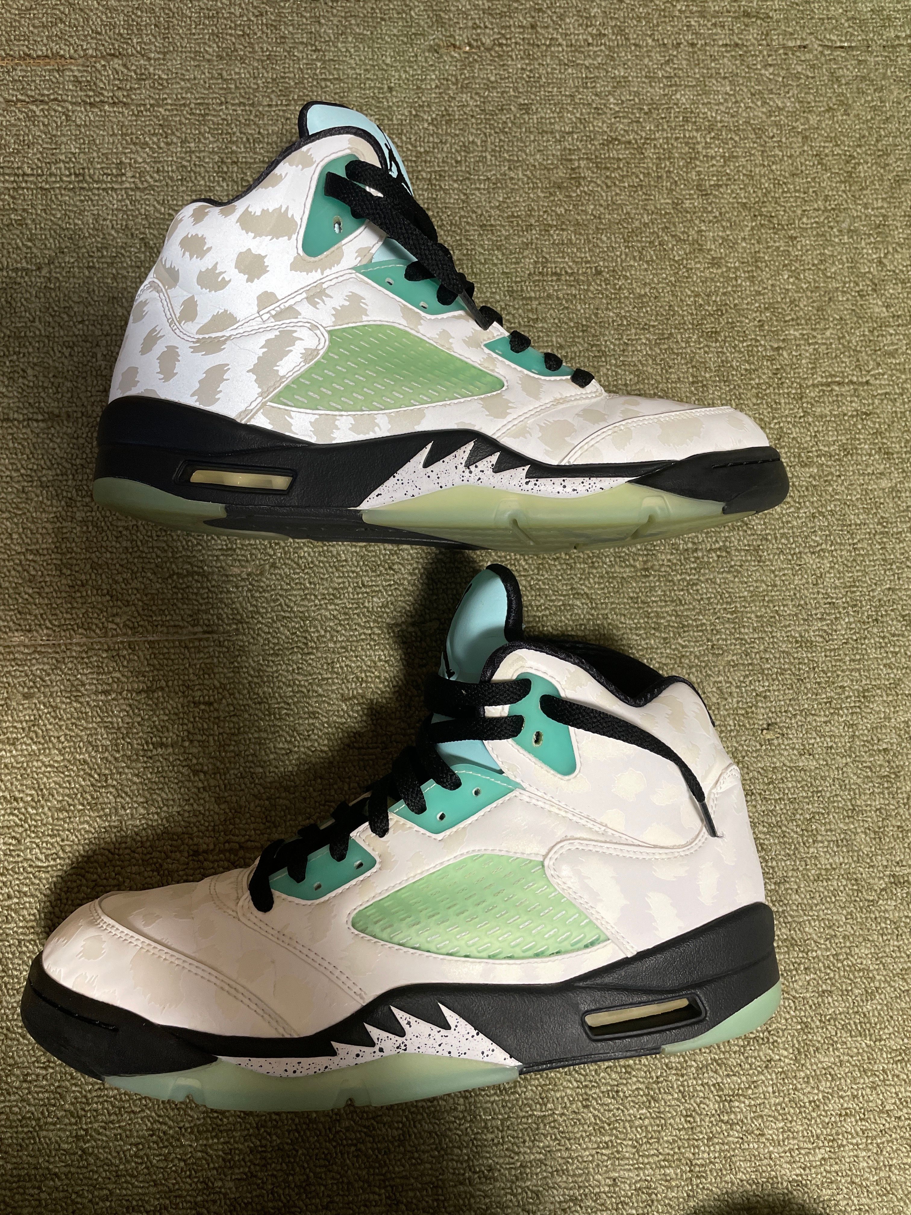 Nike Air Jordan 5 "White/Black/Island Green"