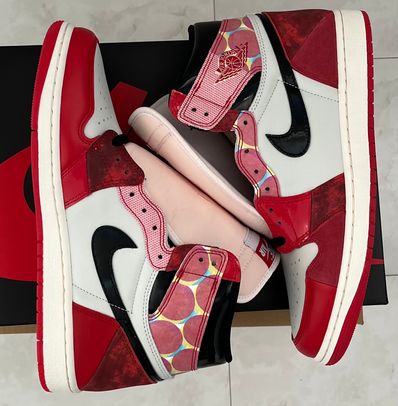 Spider-Man × Nike Air Jordan 1 Retro High OG SP "Spider-Man: Across the Spider-Verse/University Red"