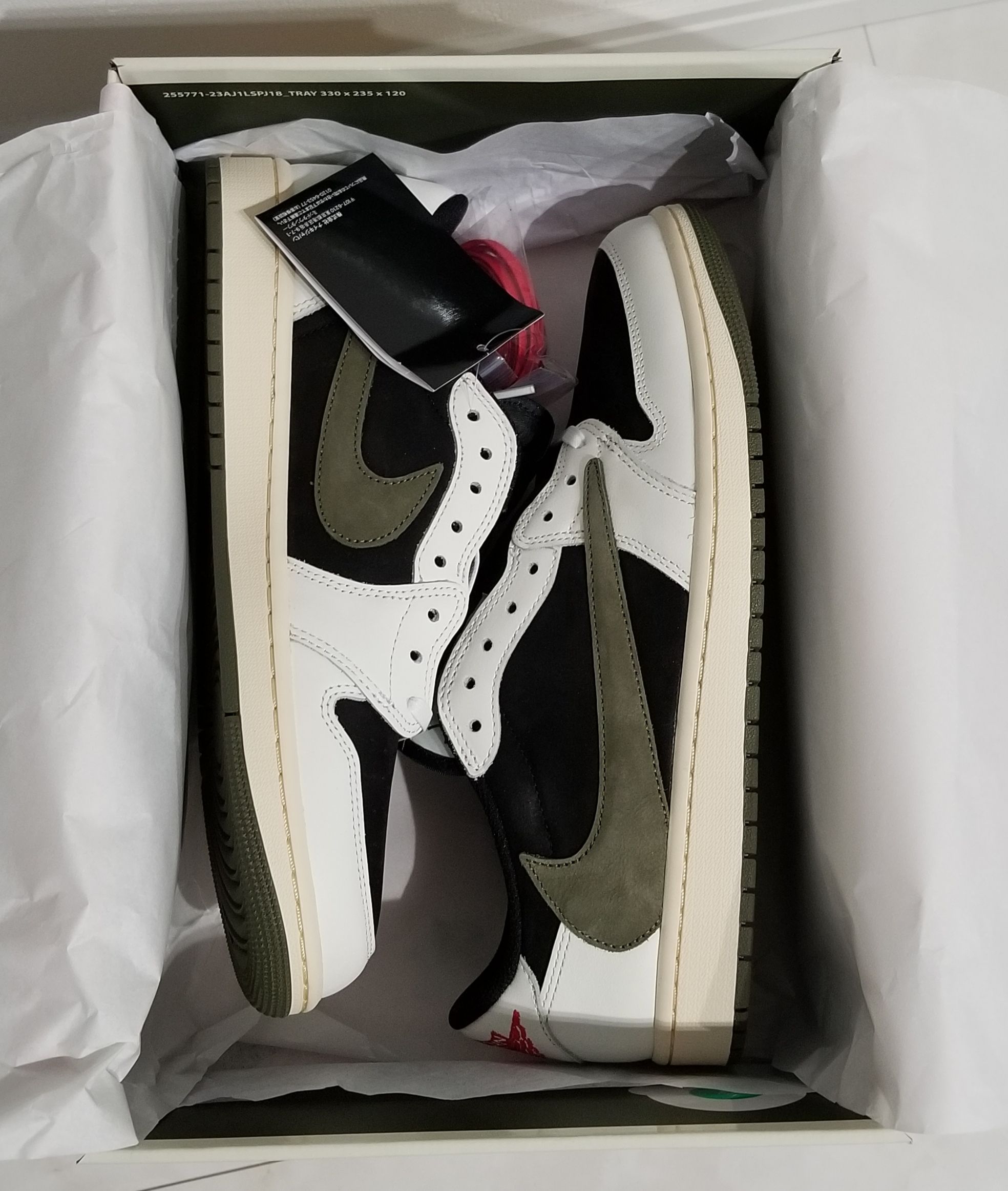 Travis Scott × Nike Women's Air Jordan 1 Low OG "Medium Olive"