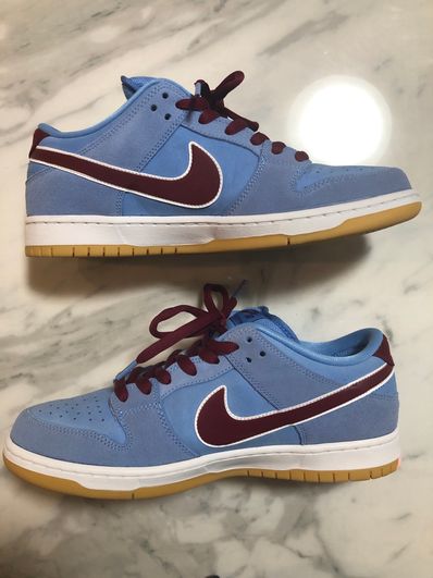 Nike SB Dunk Low Pro "Philadelphia Phillies/Valor Blue and Team Maroon"