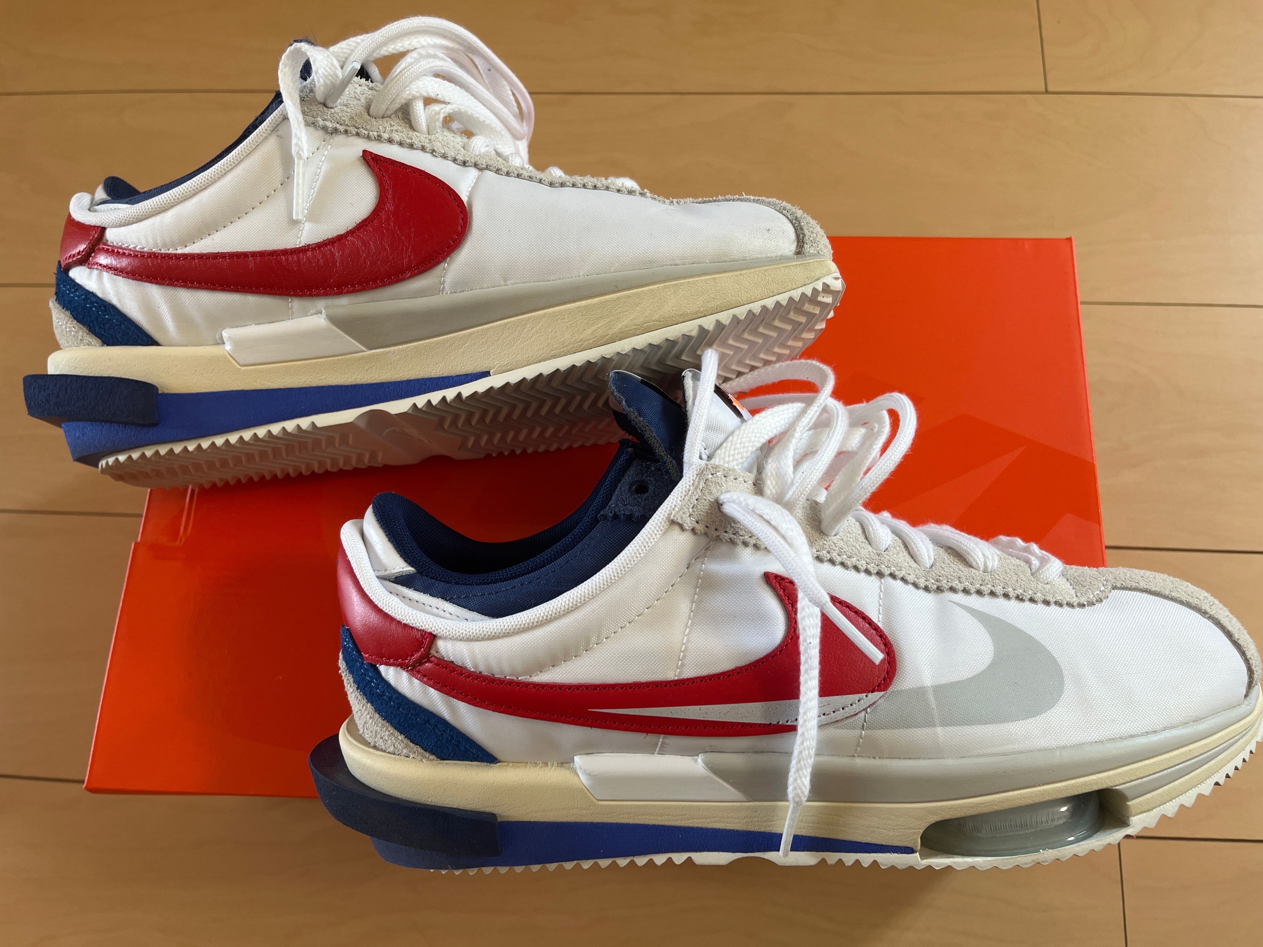 sacai × Nike Zoom Cortez "White and University Red"