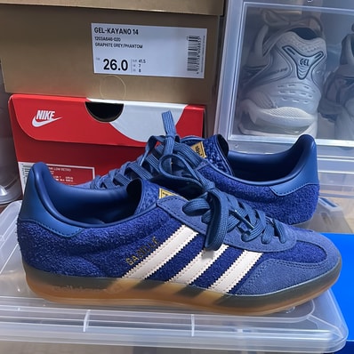 adidas Gazelle Indoor "Dark Blue/Bliss Orange/Preloved Ink"