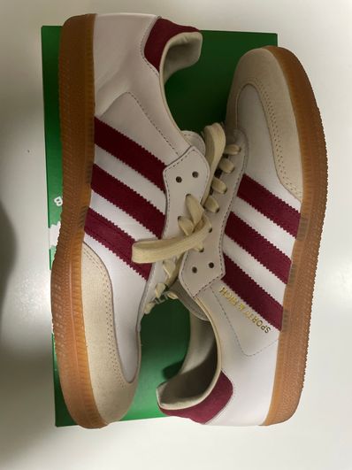 Sporty & Rich × adidas Samba OG "White/Burgundy"