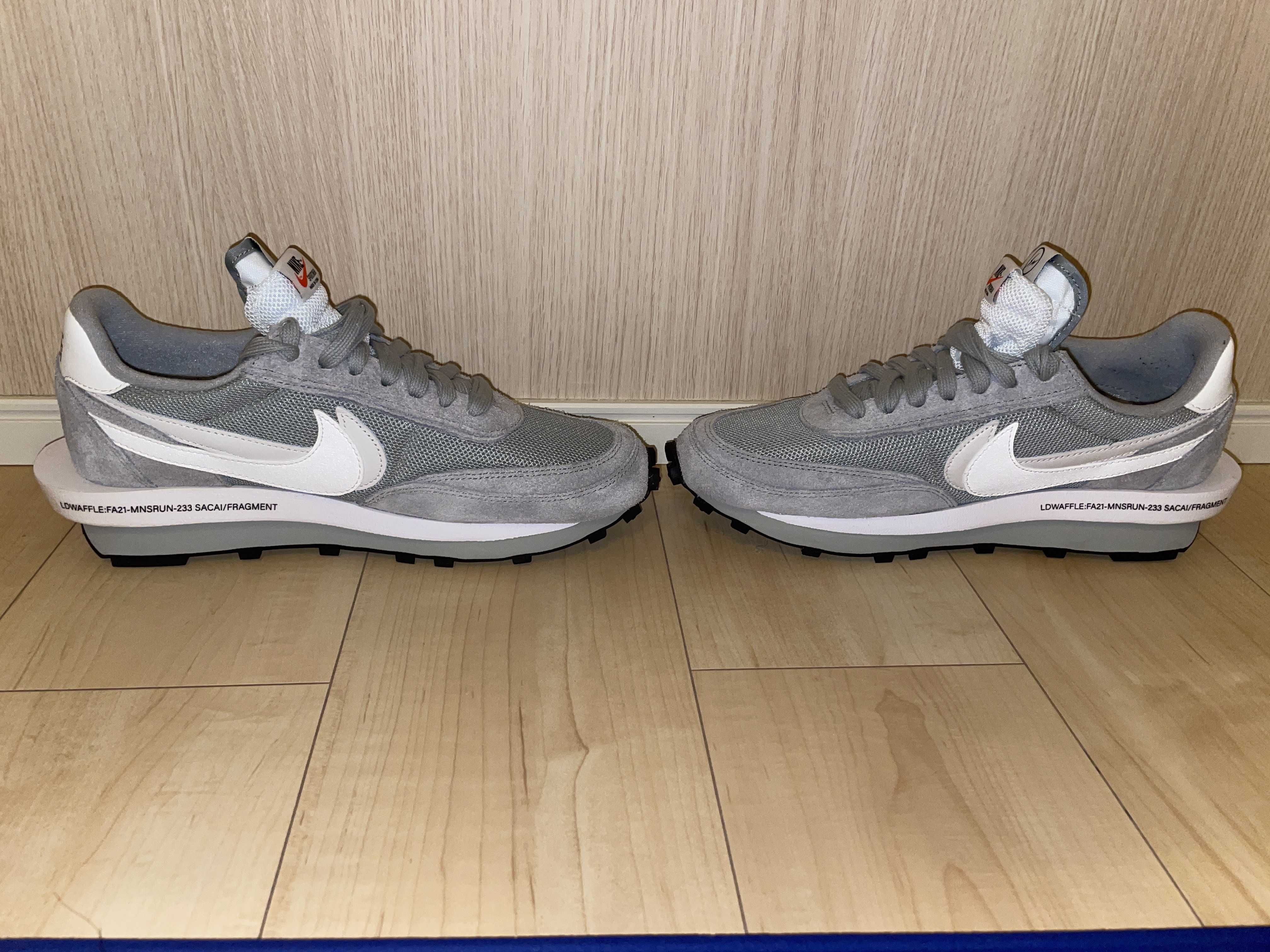 Fragment × sacai × Nike LD Waffle "Light Smoke Grey"