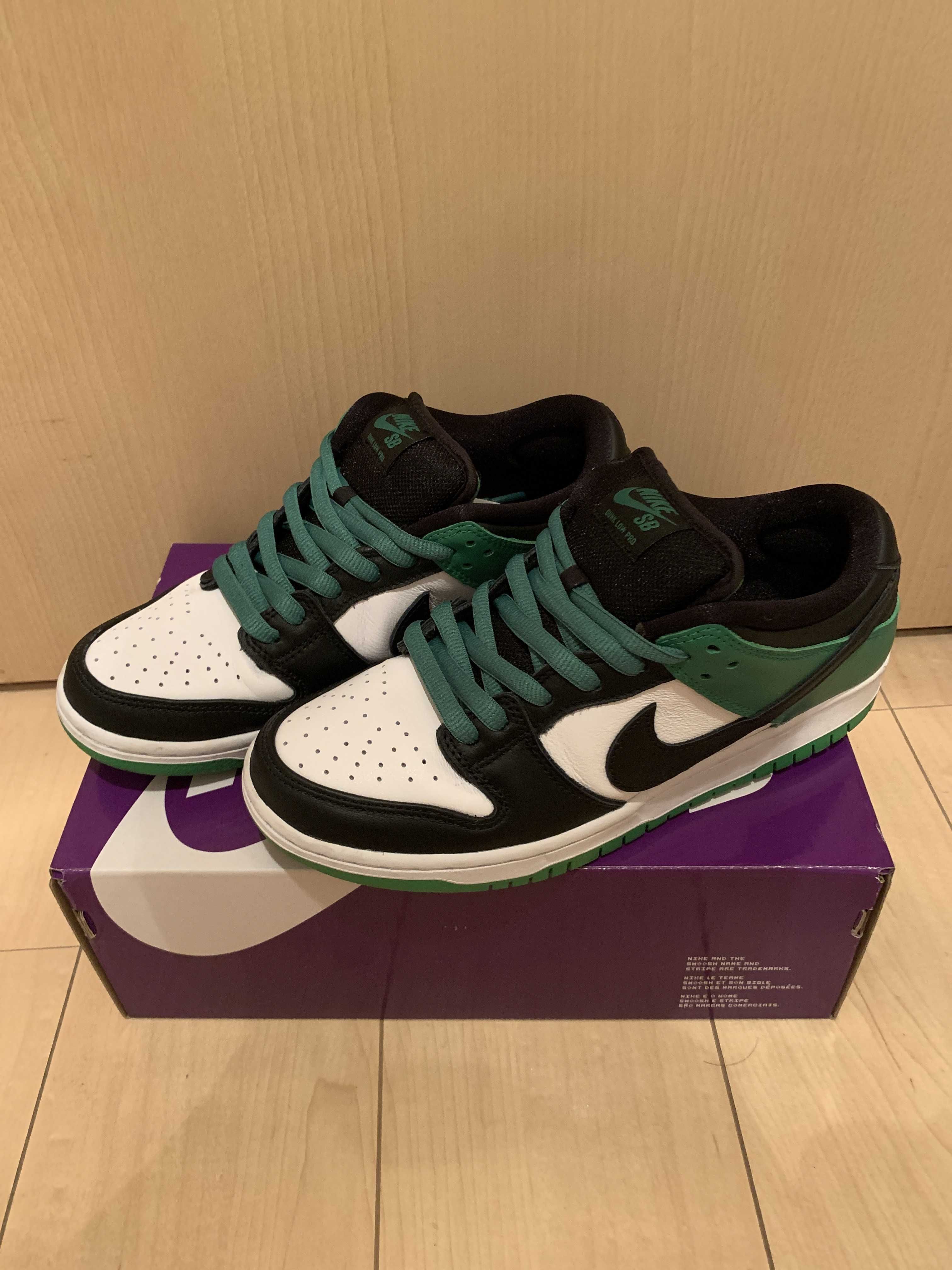 Nike SB Dunk Low Pro "Black and Classic Green"