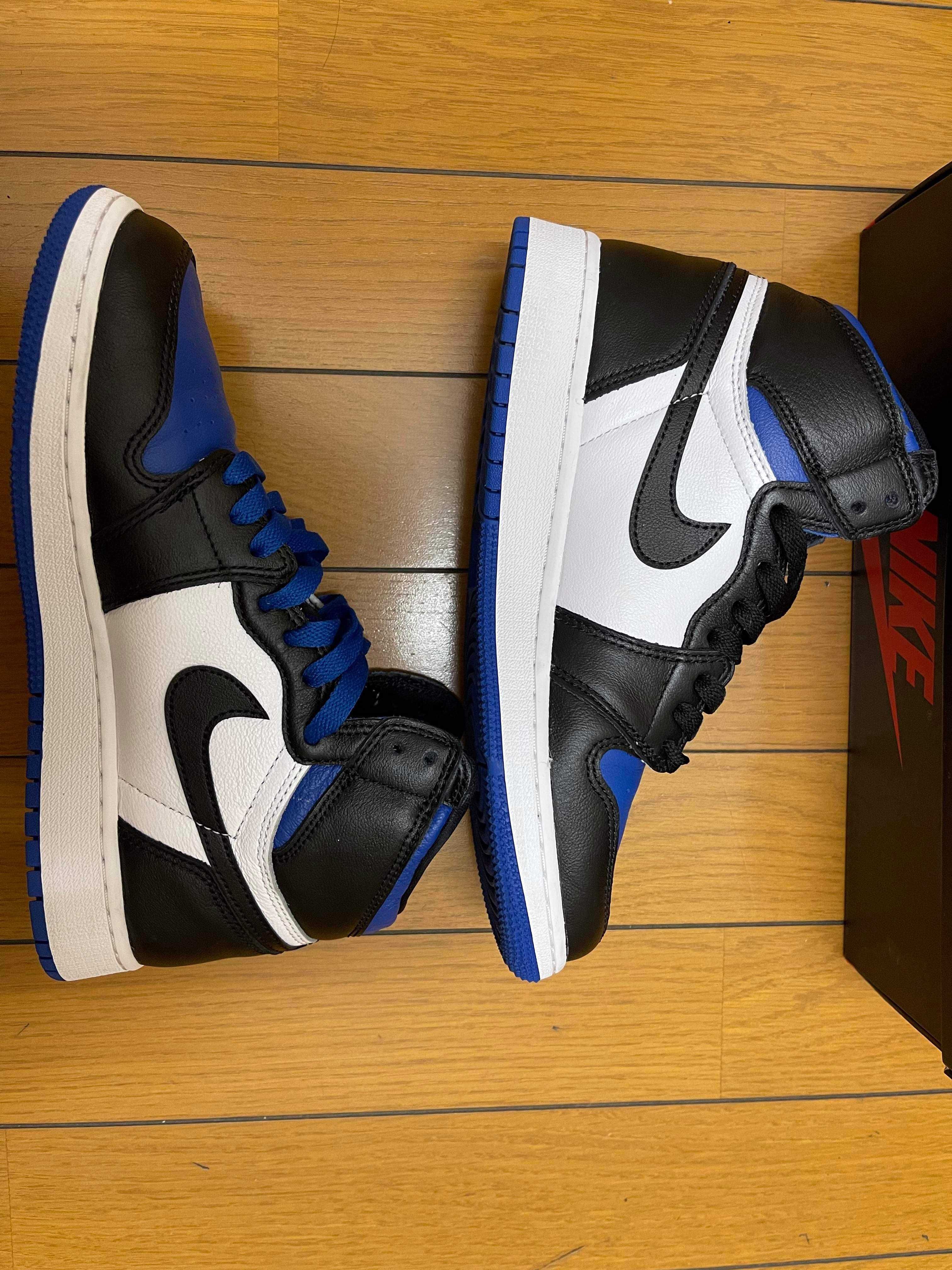 Nike GS Air Jordan 1 High "Royal Toe" (2020)