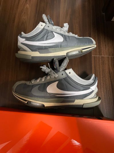 sacai × Nike Zoom Cortez "Iron Grey"