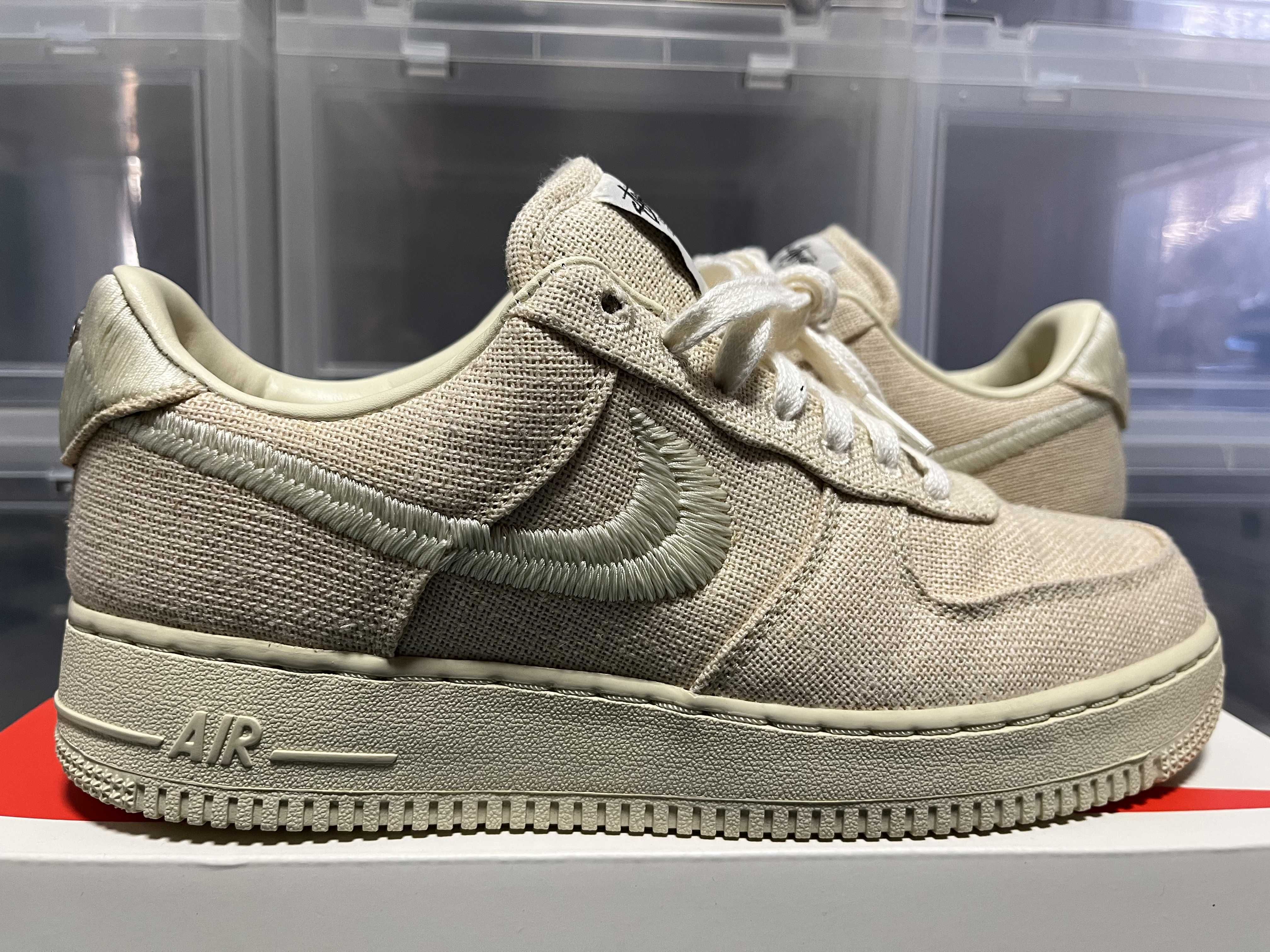 Stussy × Nike Air Force 1 Low "Fossil Stone"