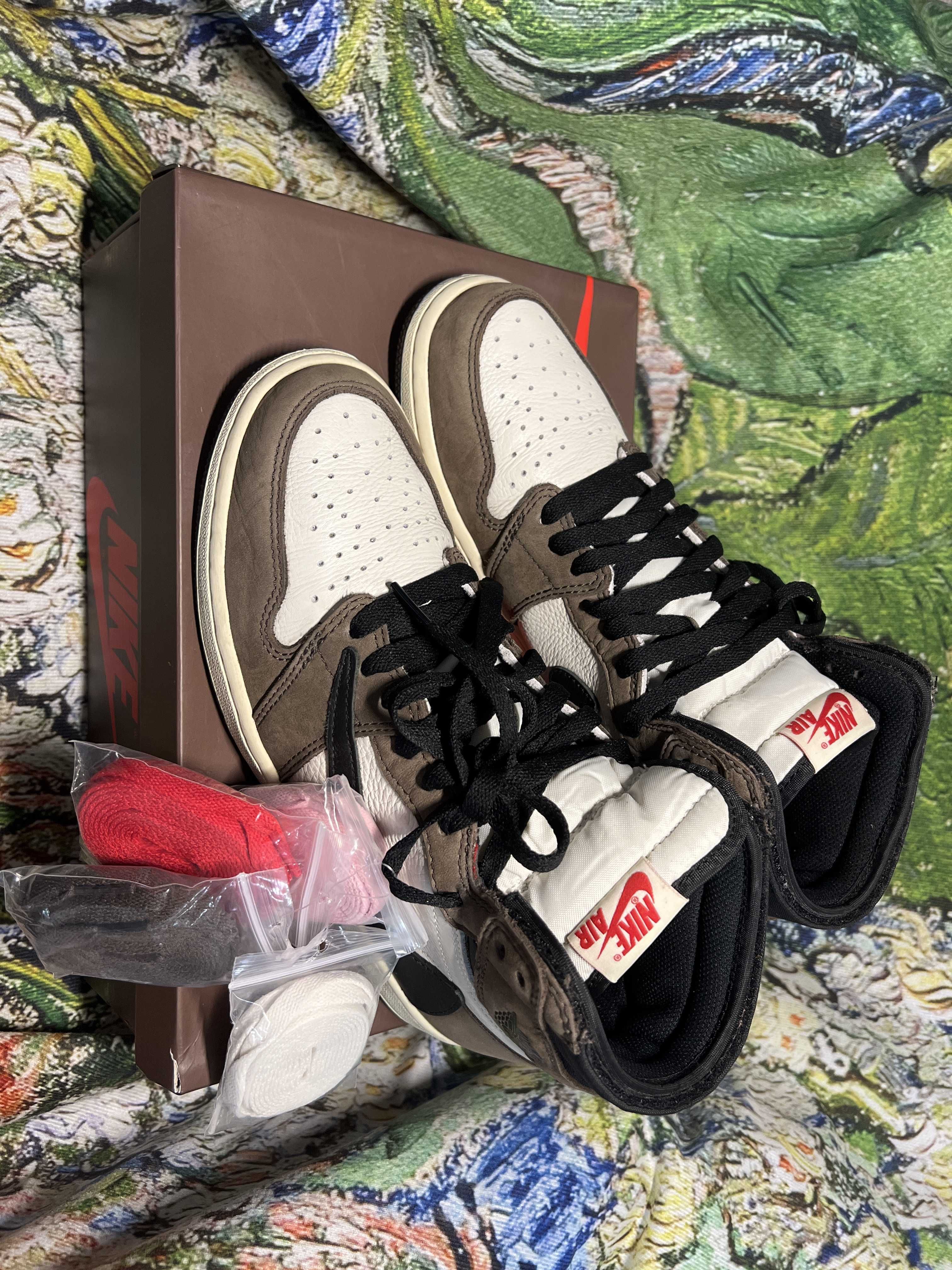 Travis Scott × Nike Air Jordan 1 Retro High OG TS SP "Sail/Dark Mocha"
