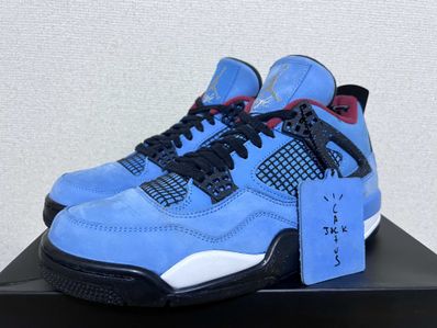 Travis Scott × Nike Air Jordan 4 Retro Cactus Jack "University Blue"