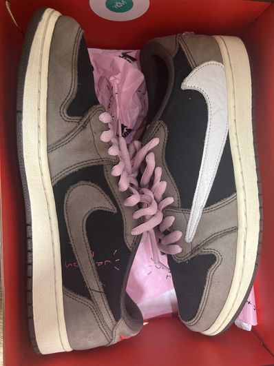 Travis Scott × Nike Air Jordan 1 Low OG SP-T "Black/Dark Mocha"