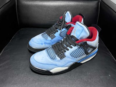 Travis Scott × Nike Air Jordan 4 Retro Cactus Jack "University Blue"