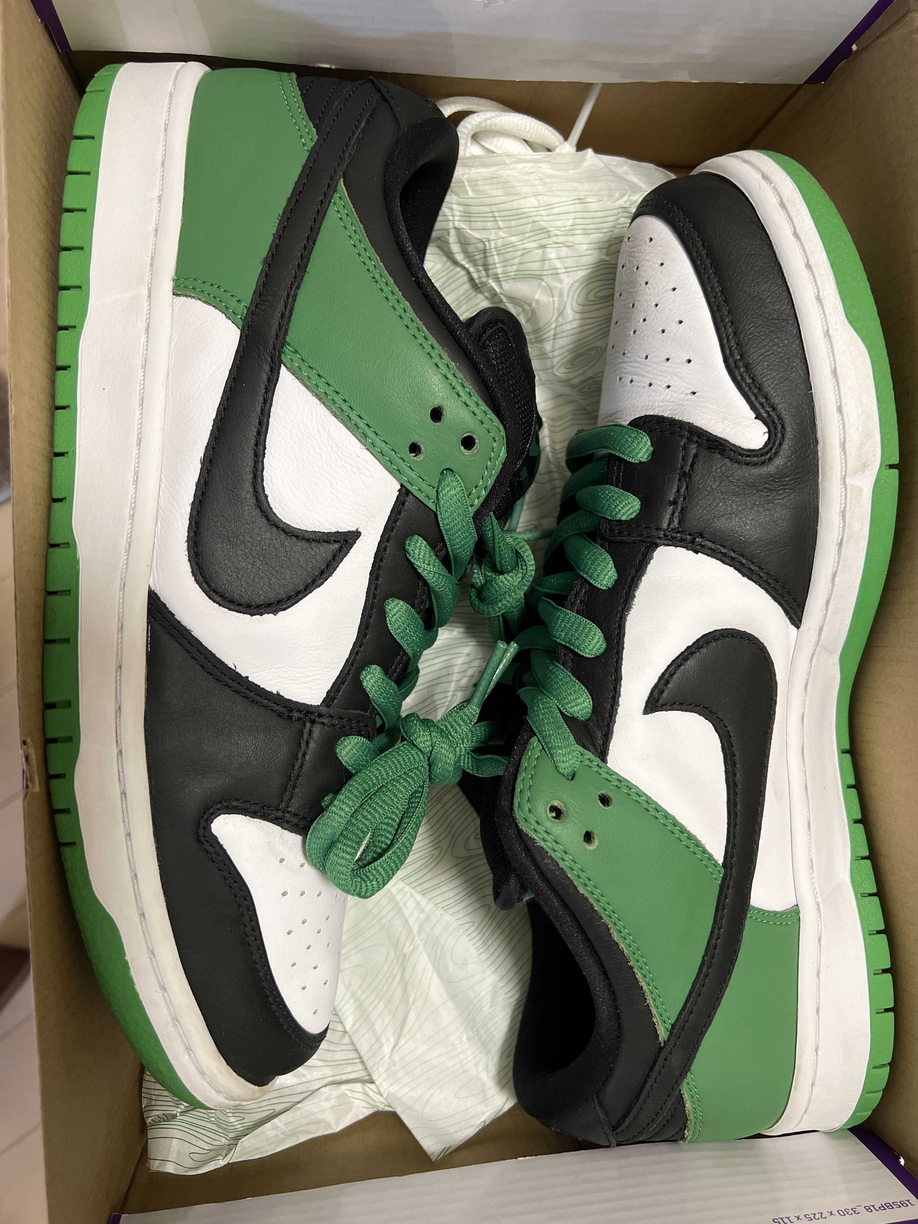 Nike SB Dunk Low Pro "Black and Classic Green"