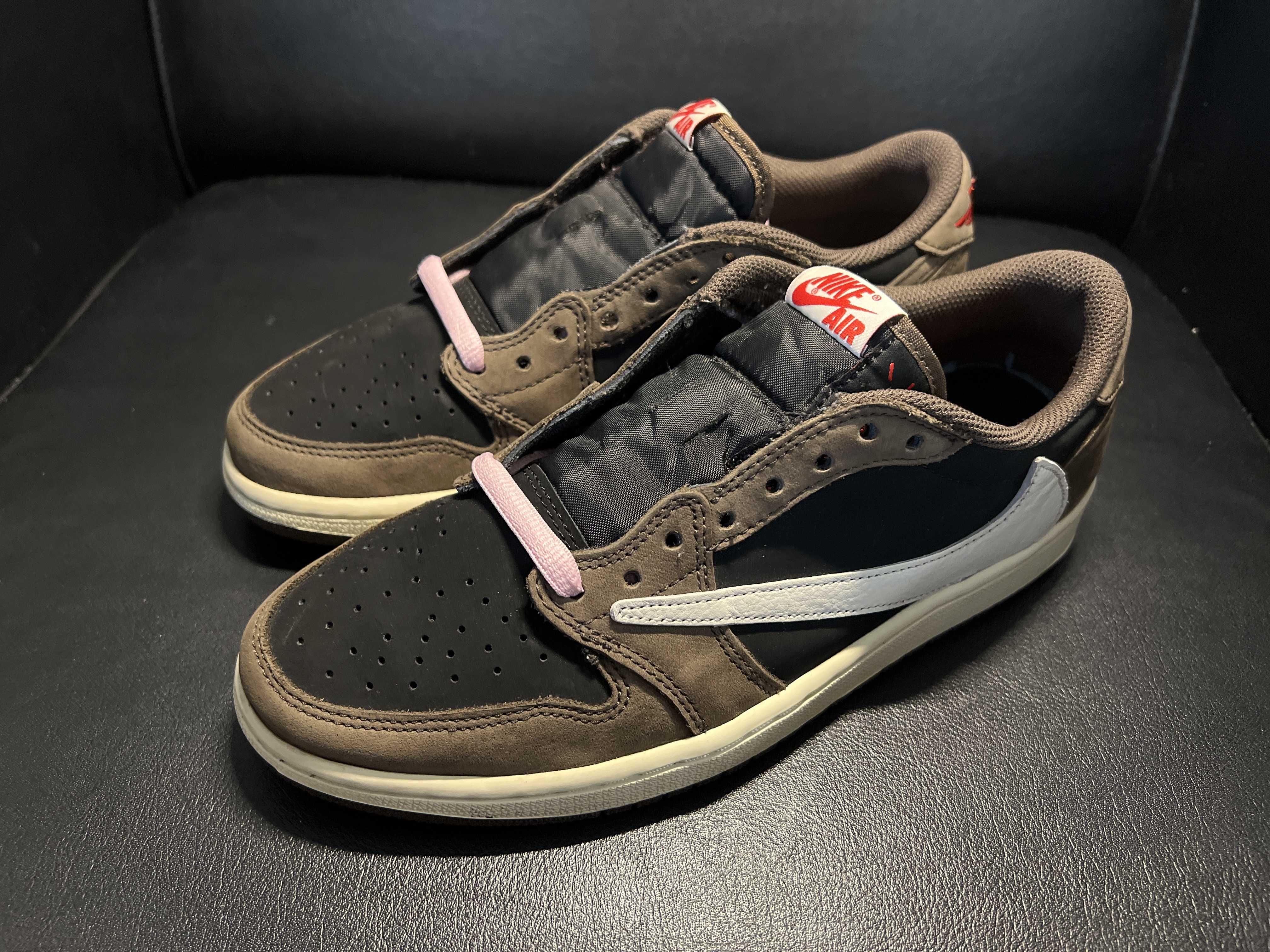Travis Scott × Nike Air Jordan 1 Low OG SP-T "Black/Dark Mocha"