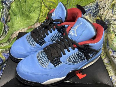 Travis Scott × Nike Air Jordan 4 Retro Cactus Jack "University Blue"