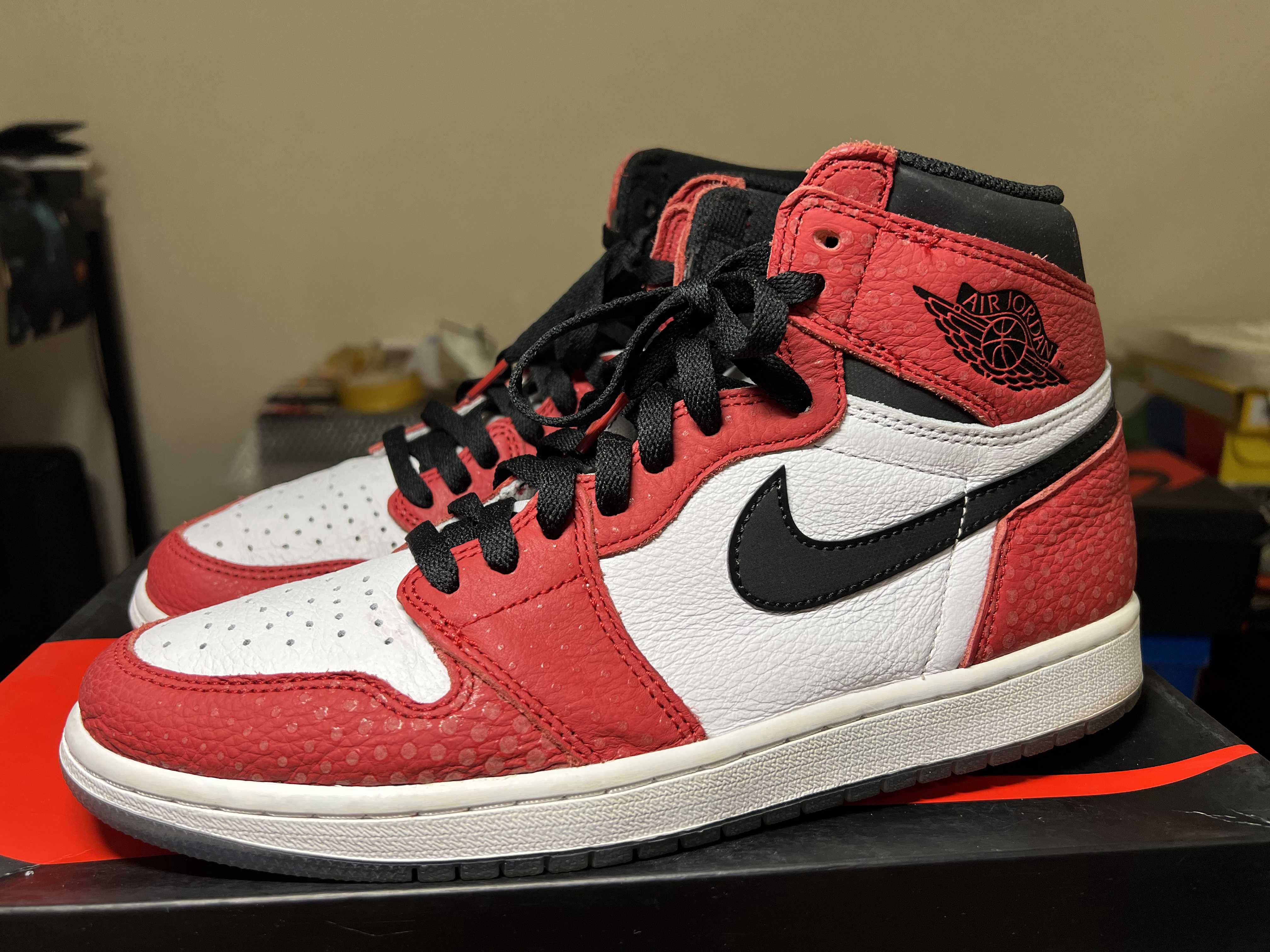 Spiderman × Nike Air Jordan 1 Origin Story "Gym Red/White/Photo Blue/Black"