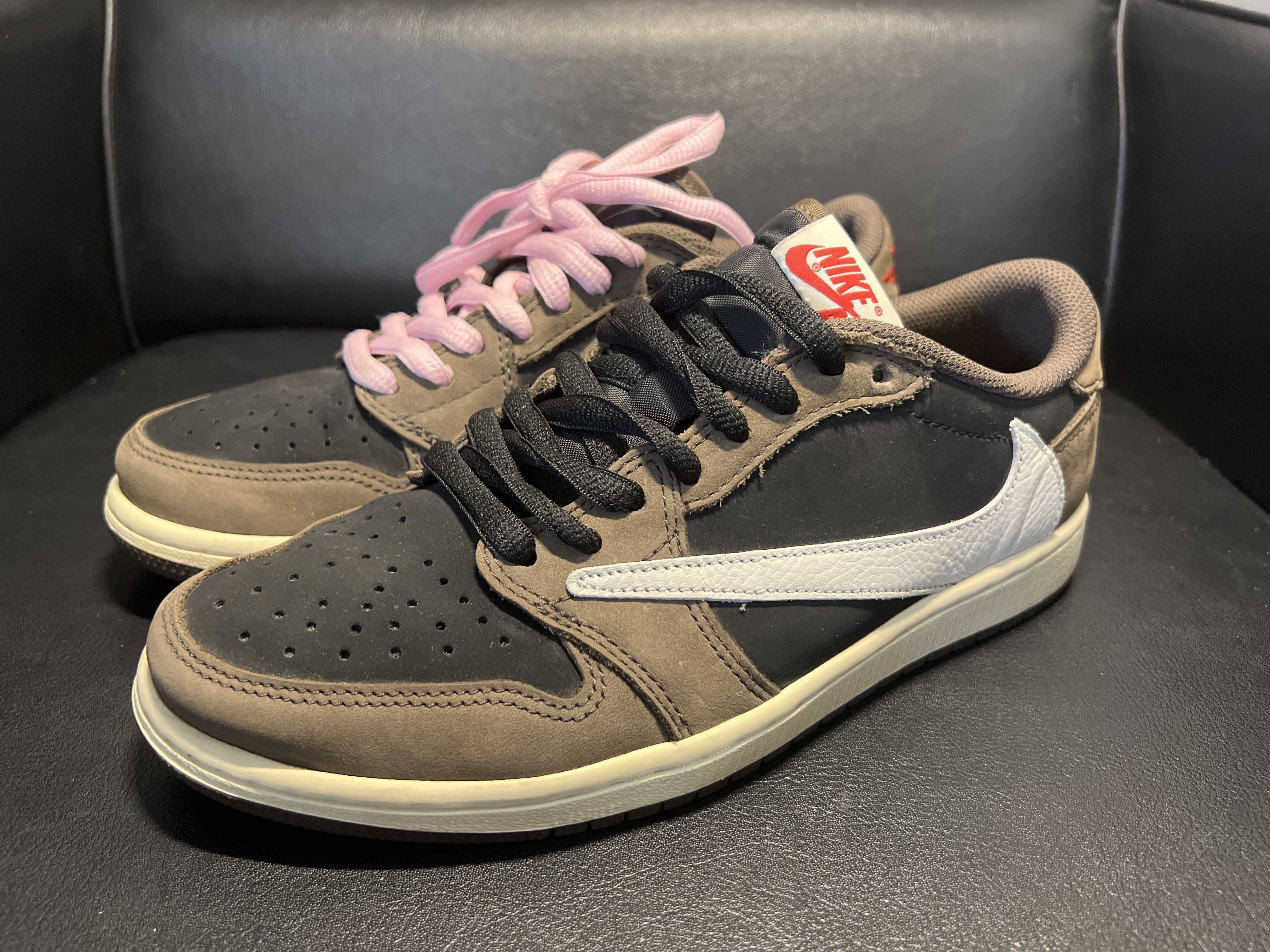 Travis Scott × Nike Air Jordan 1 Low OG SP-T "Black/Dark Mocha"