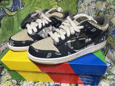 Travis Scott × Nike SB Dunk Low "Black/Parachute Beige"