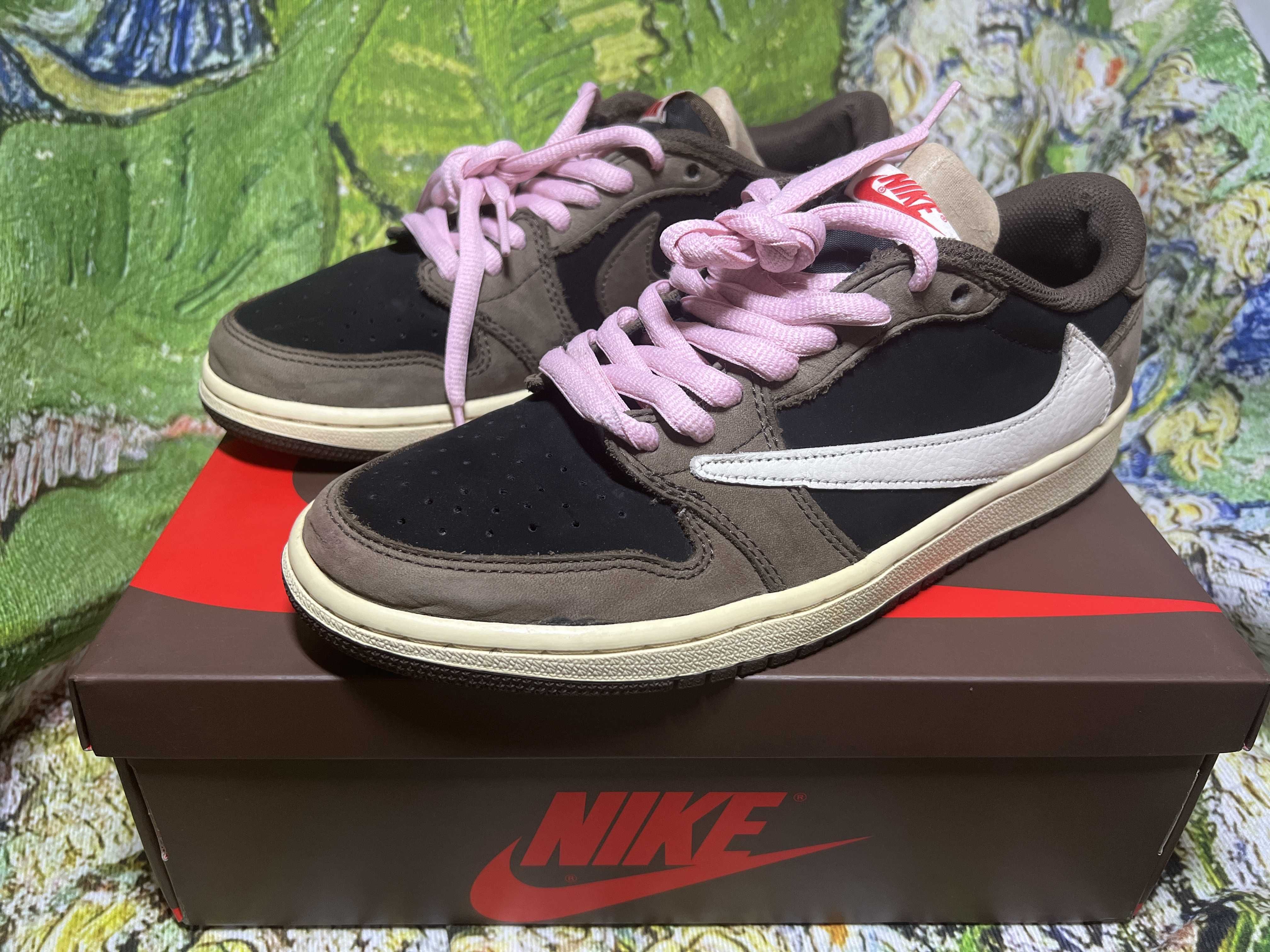Travis Scott × Nike Air Jordan 1 Low OG SP-T "Black/Dark Mocha"