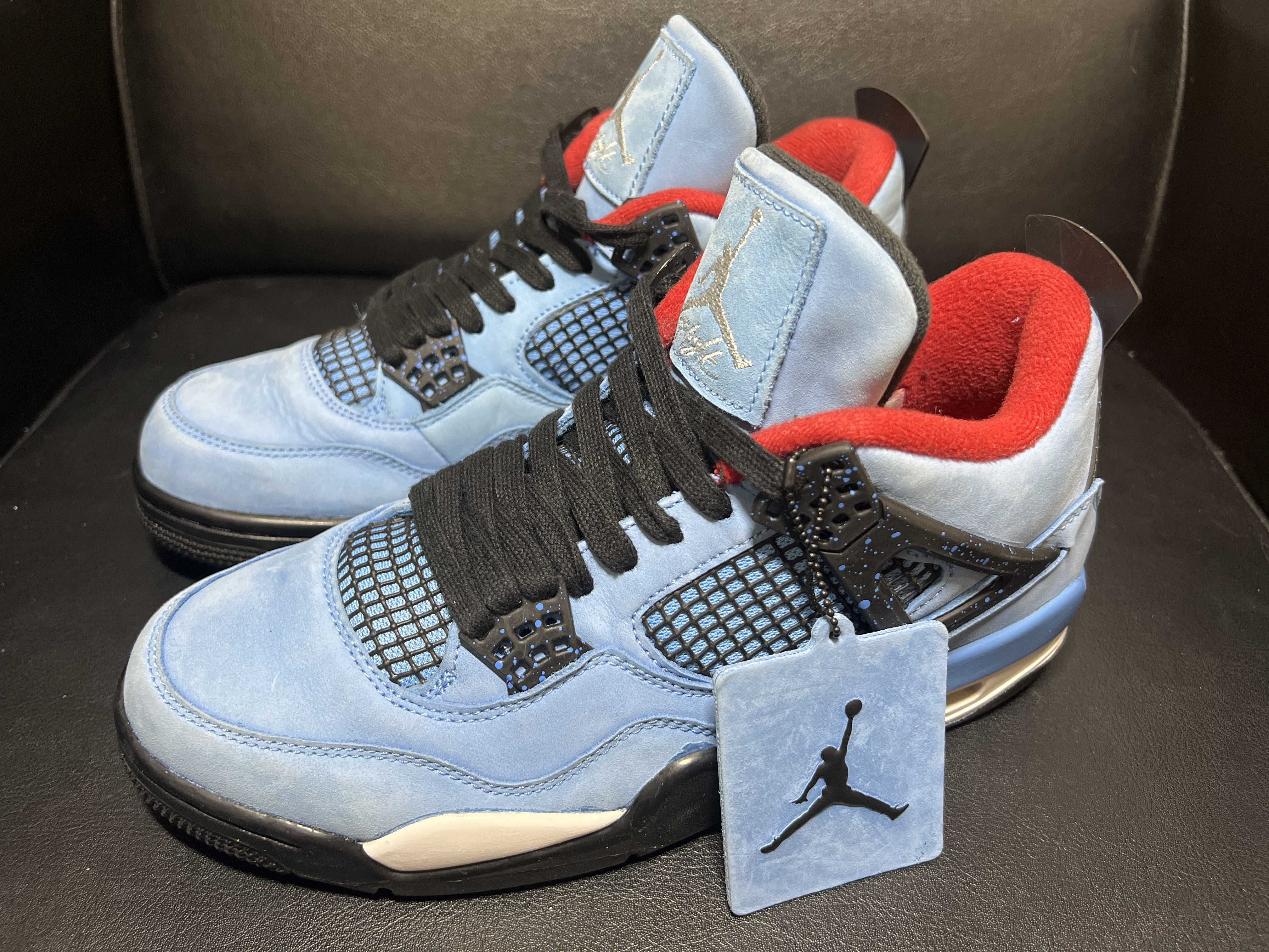 Travis Scott × Nike Air Jordan 4 Retro Cactus Jack "University Blue"