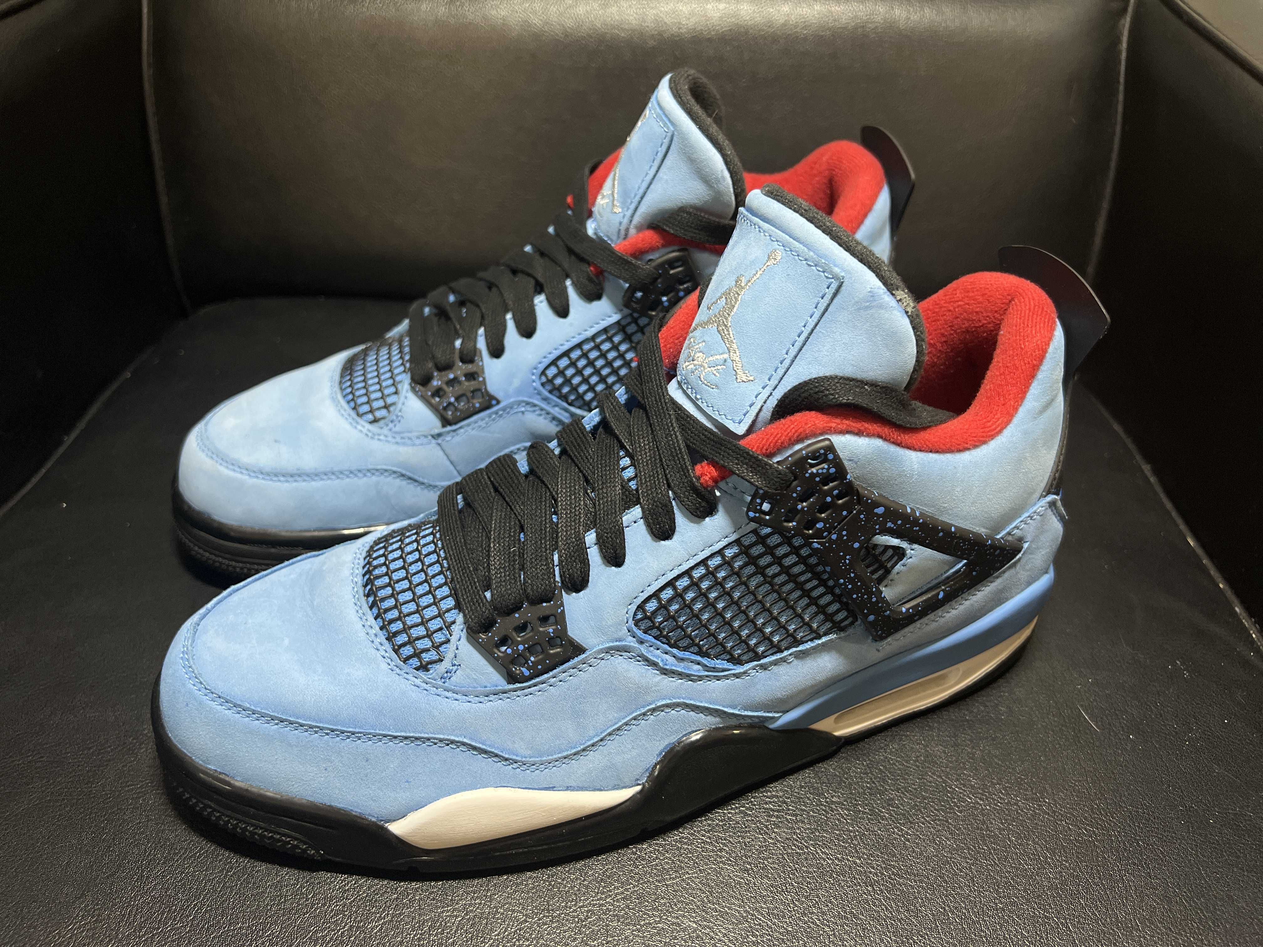 Travis Scott × Nike Air Jordan 4 Retro Cactus Jack "University Blue"