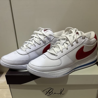 Nike Book 1 Cortez "Forrest Gump/White and Varsity Red" (FJ4250-105/FJ4249-105)