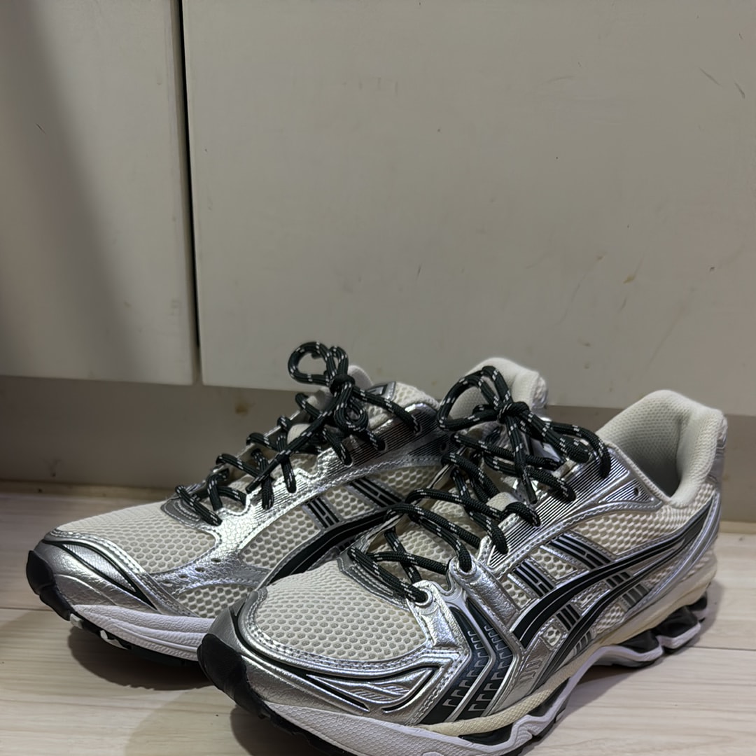 KITH × Asics Vintage Tech Gel-Kayano 14 "Cream/Scarab" (1203A566-100)