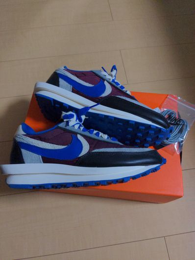 UNDERCOVER × sacai × Nike LD Waffle "Night Maroon/Pale Ivory-Ground Grey-Team Royal"