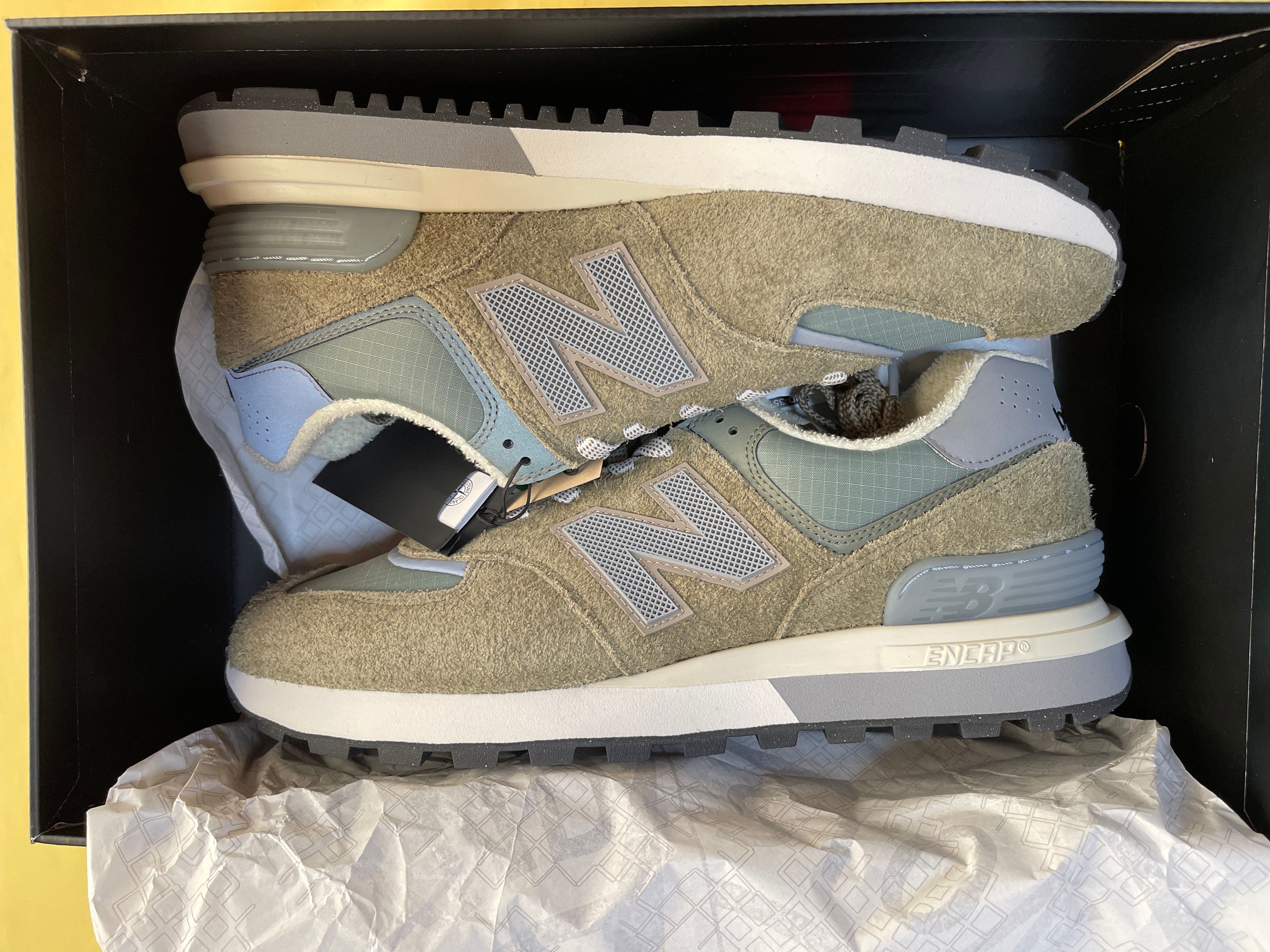 Stone Island × New Balance 574 Legacy "Green"