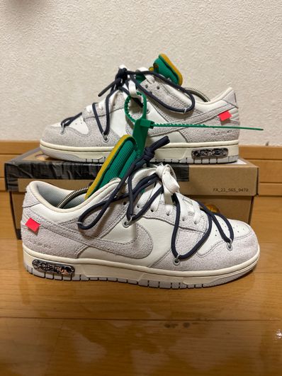 Off-White × Nike Dunk Low "Sail/Neutral Grey/Gridiron"