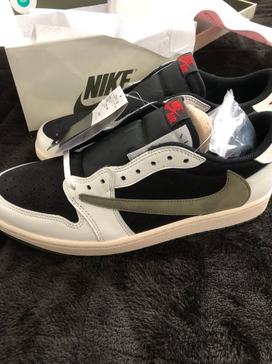 Travis Scott × Nike Women's Air Jordan 1 Low OG "Medium Olive"