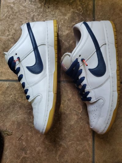 Nike SB Dunk Low "Orange Label White Navy"