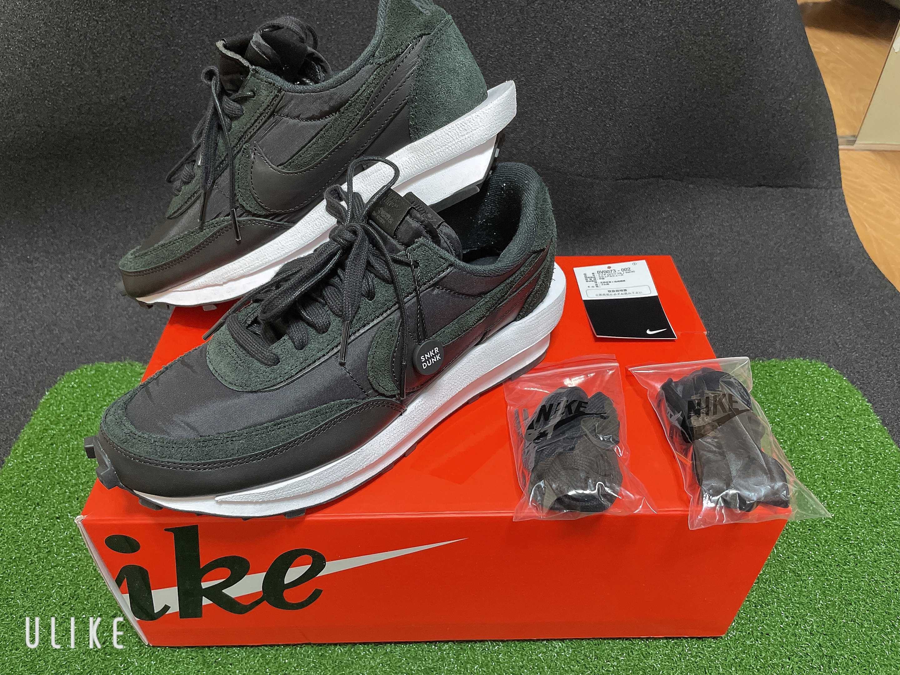 sacai × Nike LDV Waffle "Triple Black"
