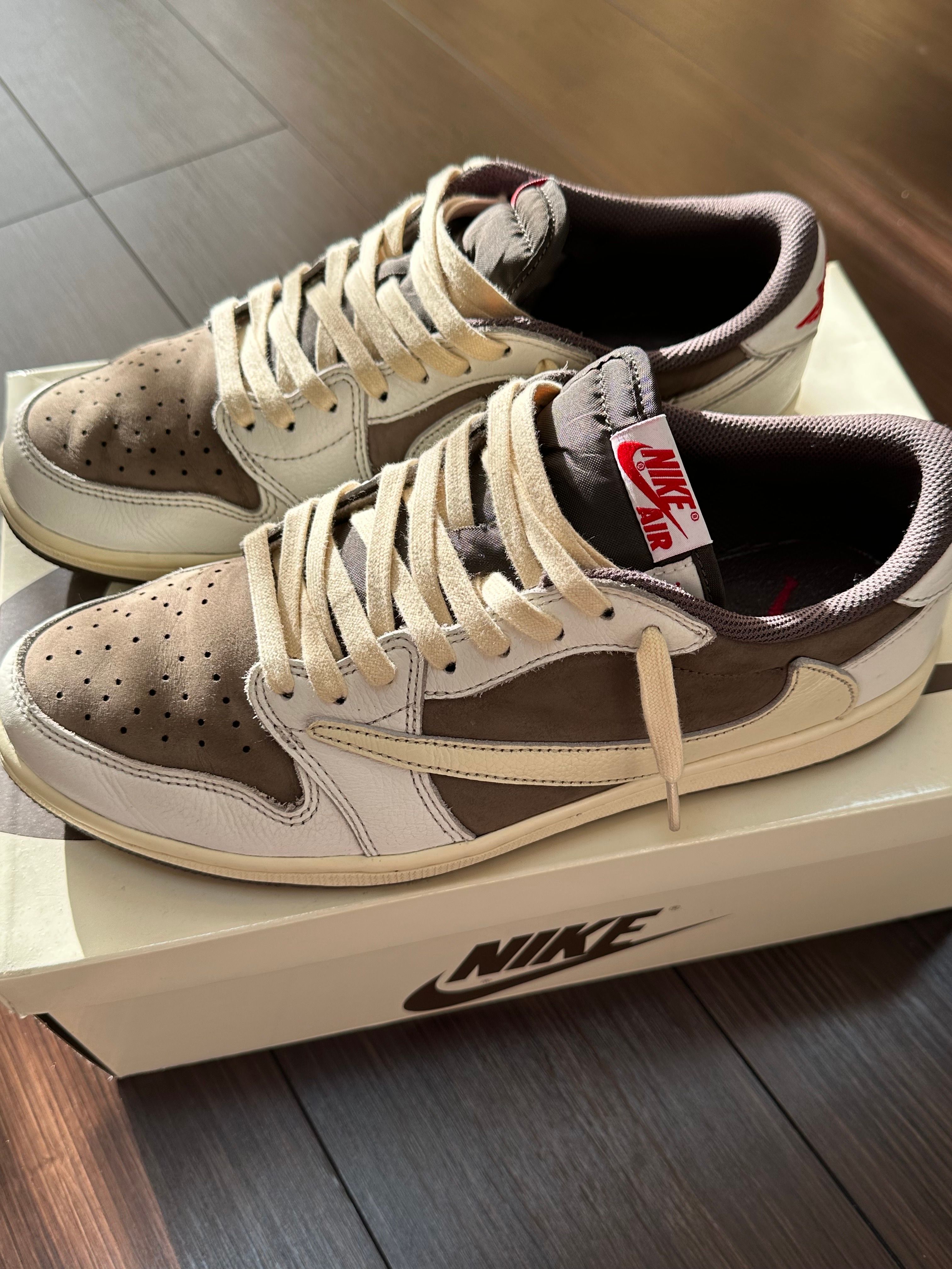 Travis Scott × Nike Air Jordan 1 Low OG SP "Reverse Mocha/Sail and Ridgerock"