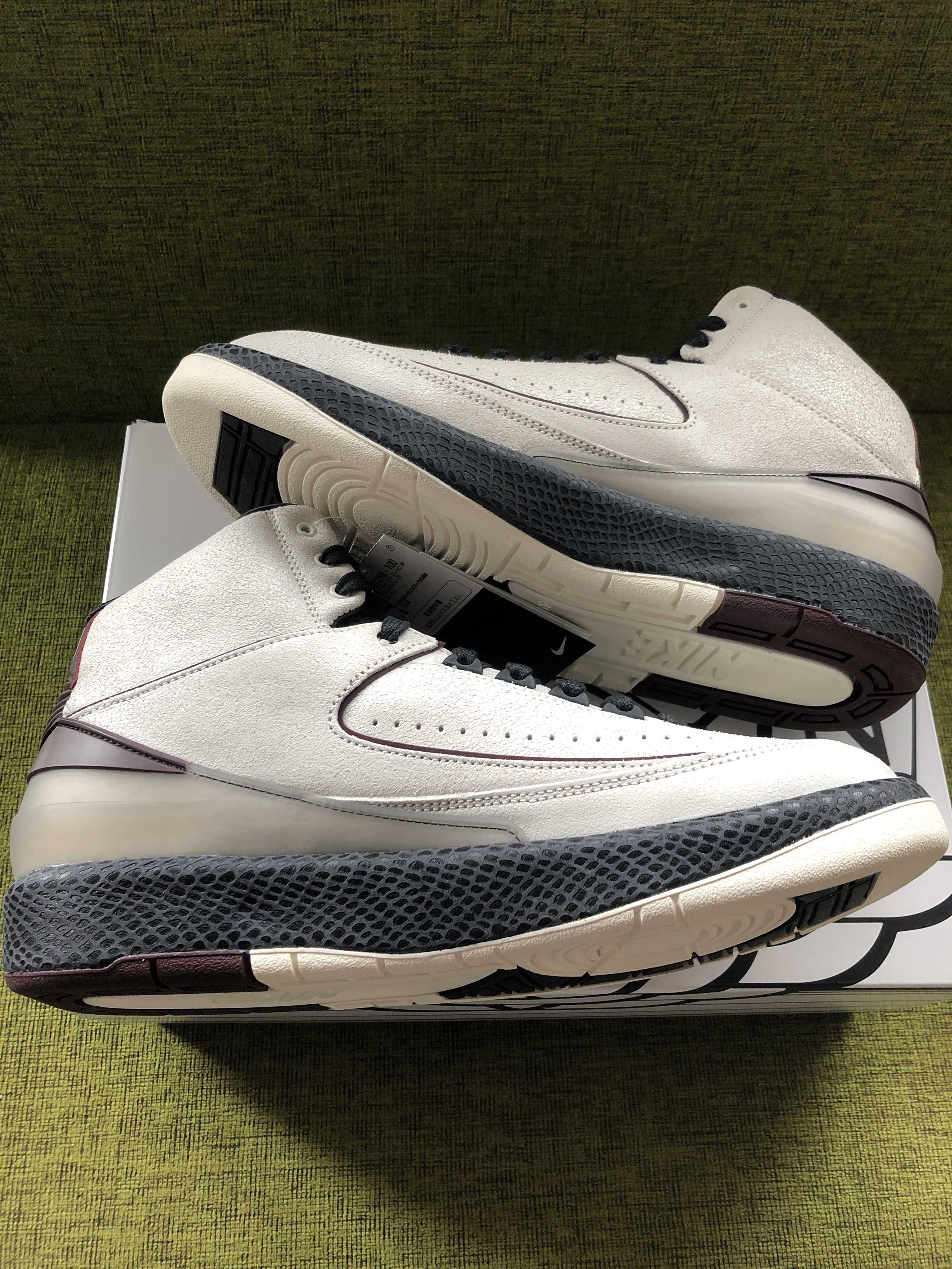 A Ma Maniere × Nike Air Jordan 2 "Airness/Sail and Burgundy"