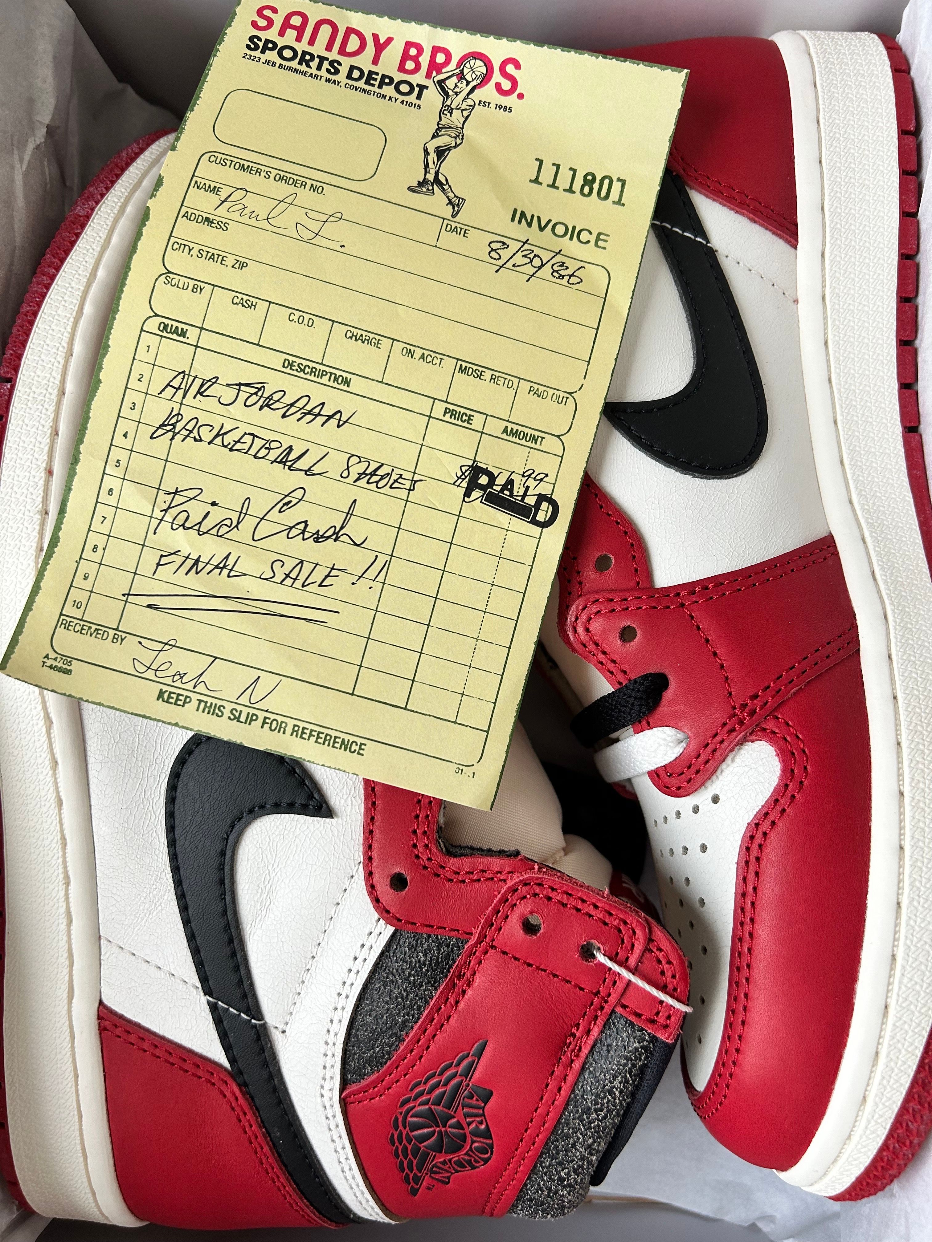 Nike Air Jordan 1 High OG "Lost & Found/Chicago"