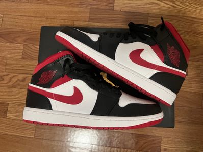 Nike Air Jordan 1 Mid "White/Gym Red Black"