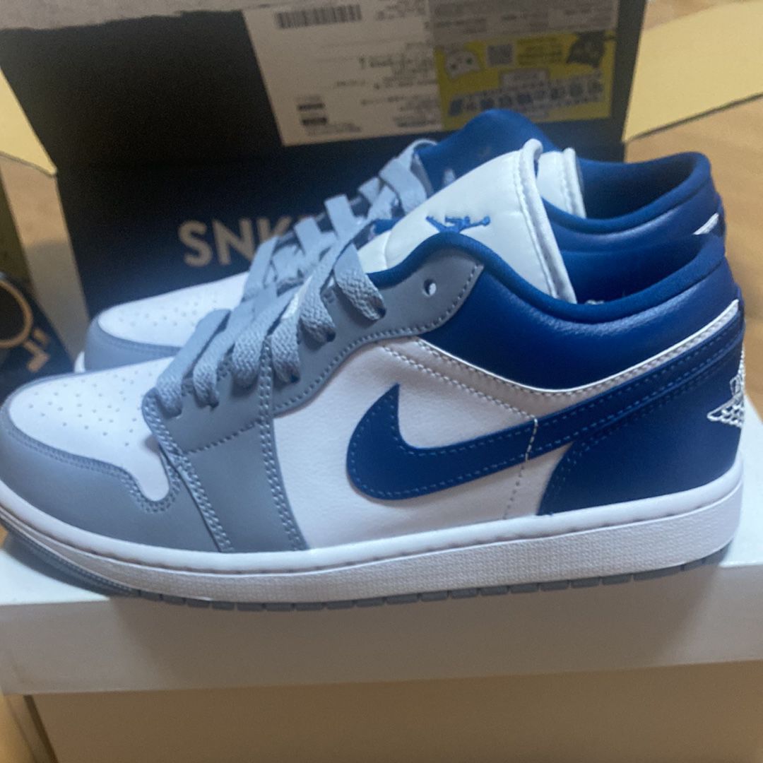 Nike Women's Air Jordan 1 Low "Grey and Blue"
