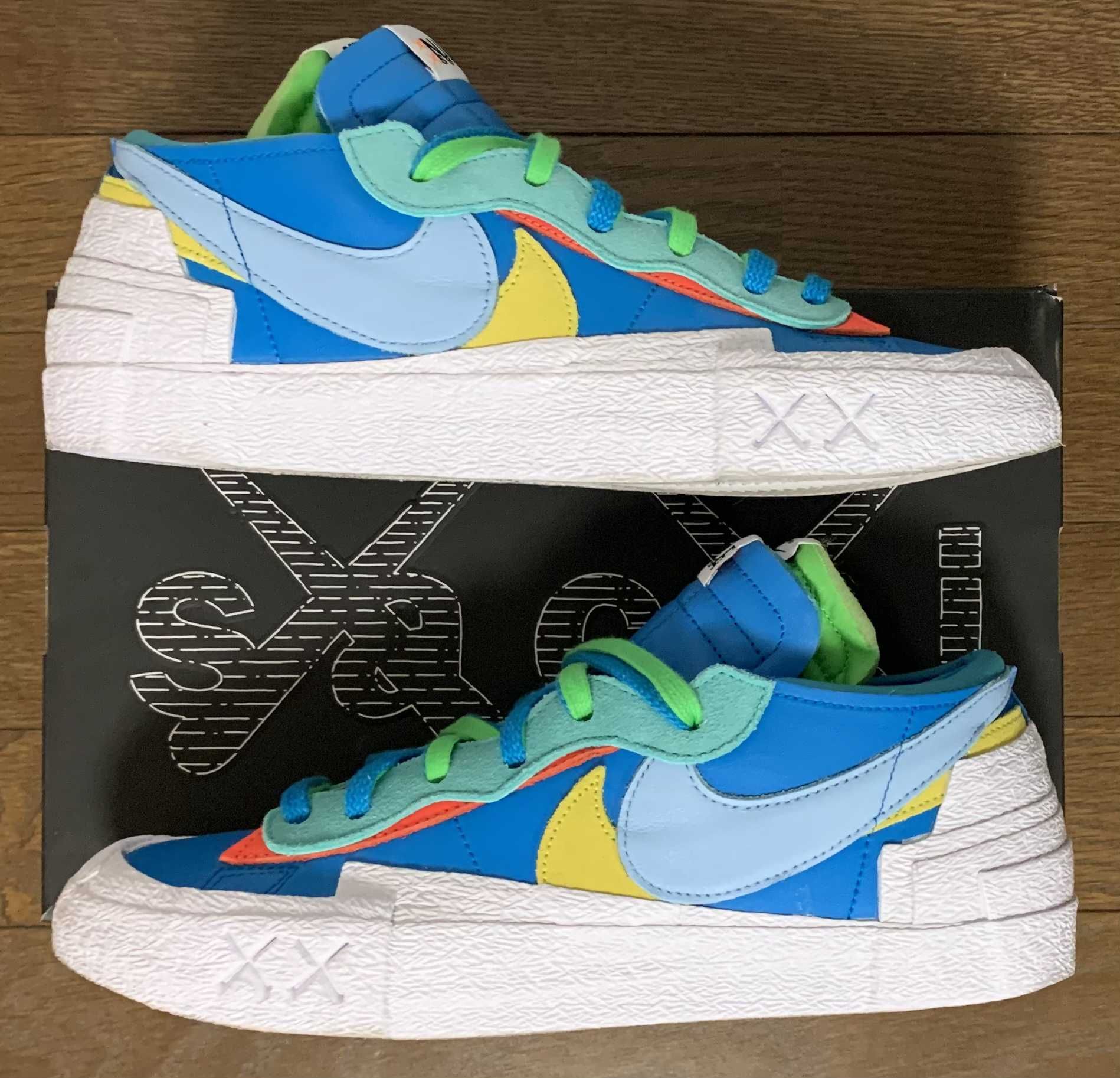 KAWS × sacai × Nike Blazer Low "Neptune Blue"