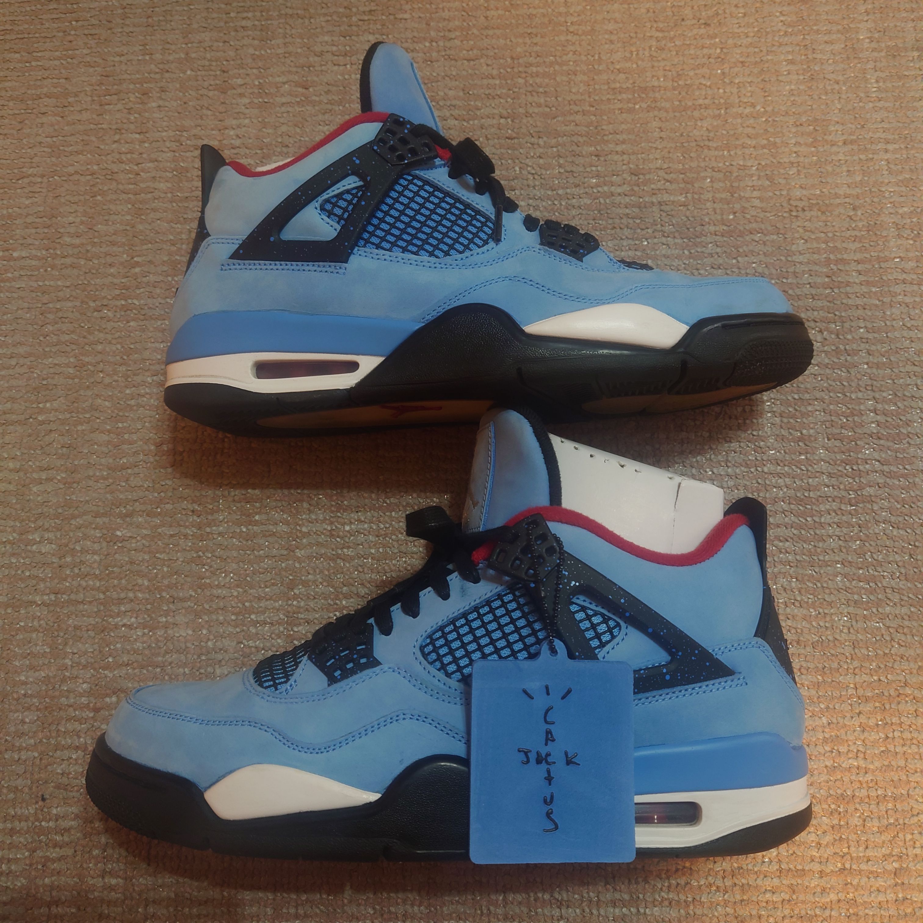 Travis Scott × Nike Air Jordan 4 Retro Cactus Jack "University Blue"