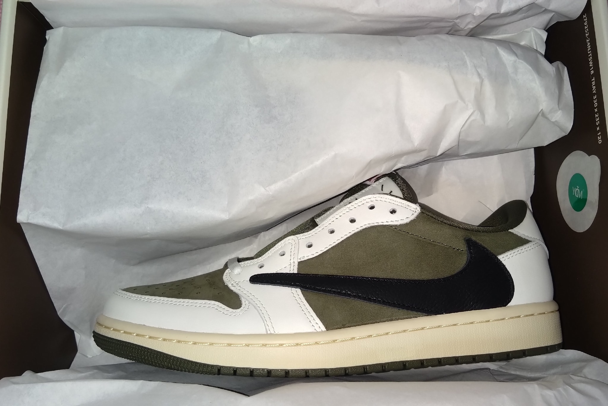Travis Scott × Nike Air Jordan 1 Low OG SP "Reverse Olive"