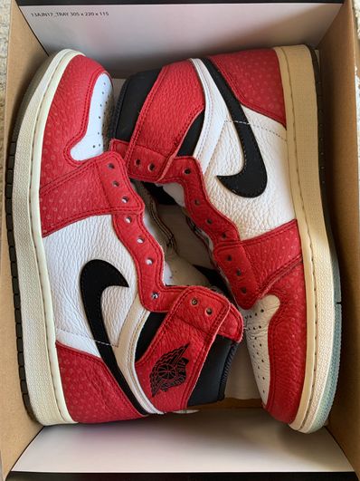 Spiderman × Nike Air Jordan 1 Origin Story "Gym Red/White/Photo Blue/Black"