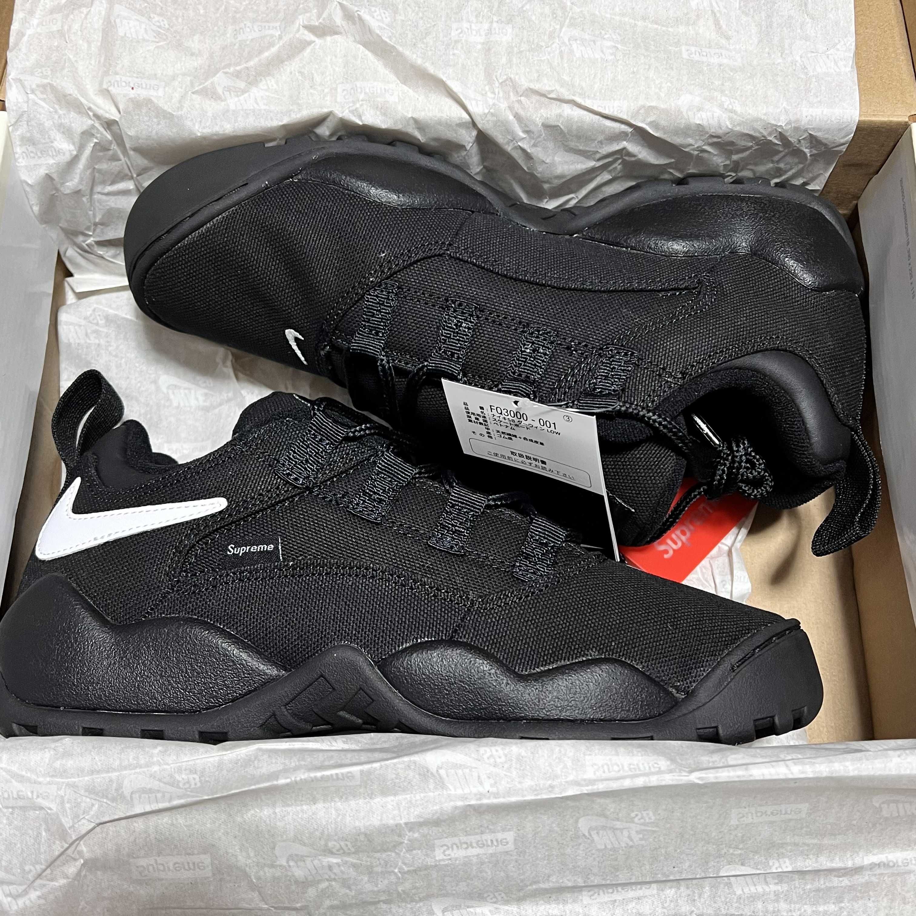 Supreme × Nike SB Darwin Low "Black"