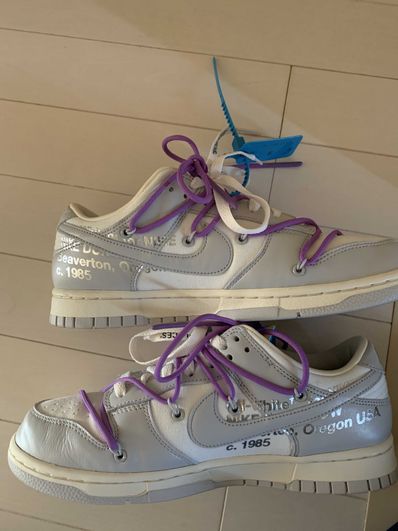 Off-White × Nike Dunk Low "Sail/Neutral Gray"