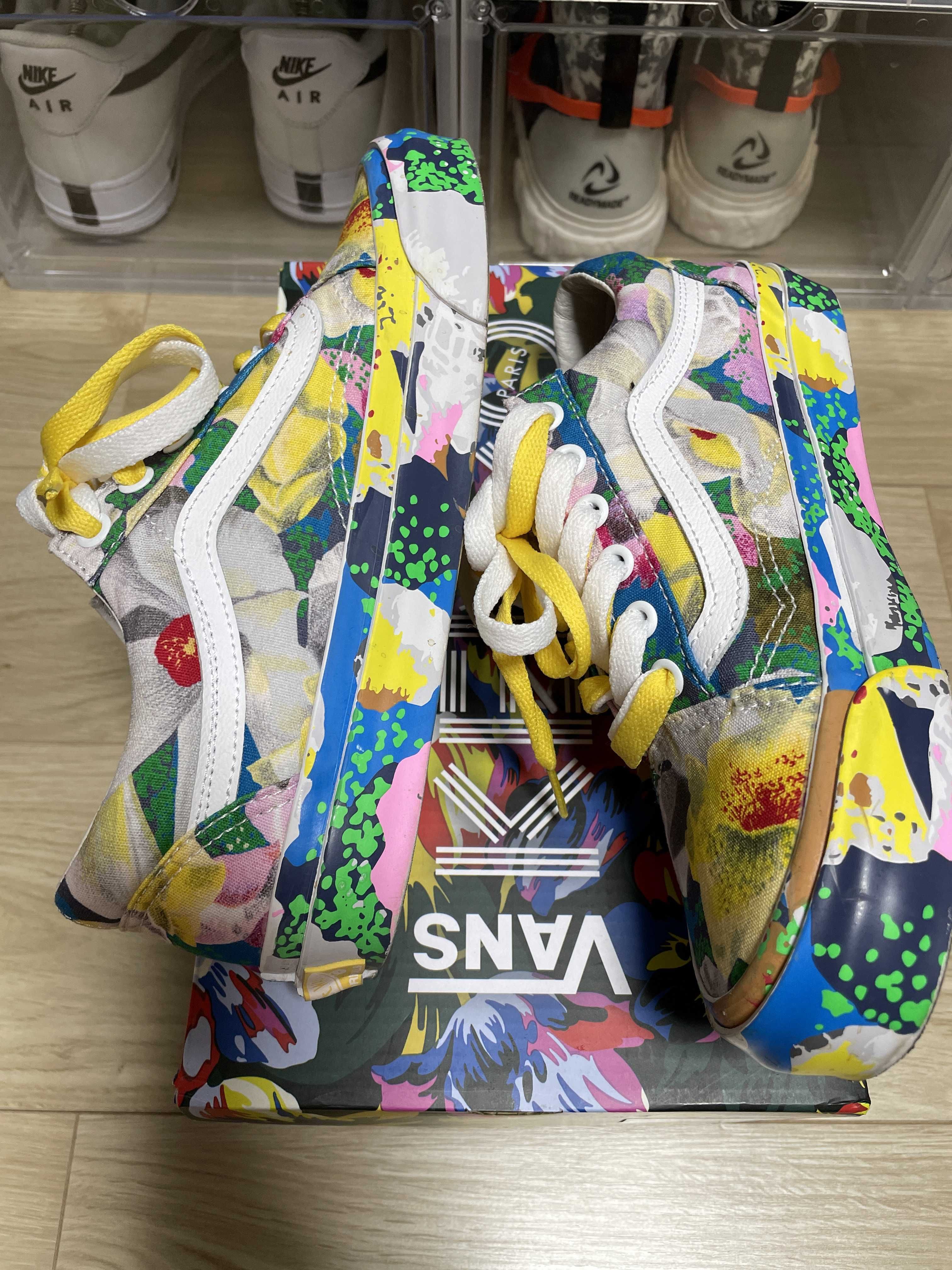 KENZO × VANS OLD SKOOL FLORAL YELLOW & TRUE WHITE