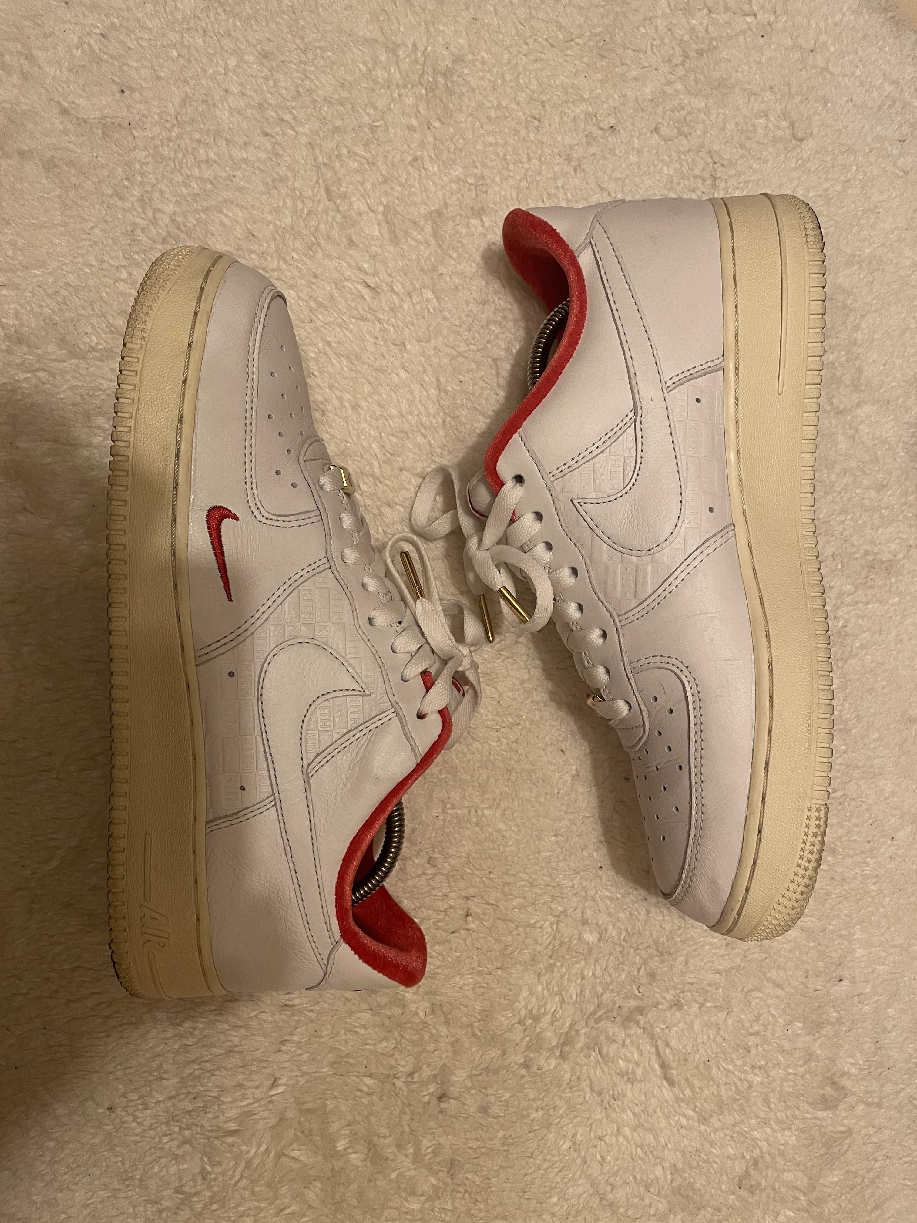 KITH × Nike Air Force 1 Low "White/Red"