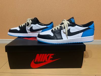Nike Air Jordan 1 Low OG "Black and Dark Powder Blue/UNC"