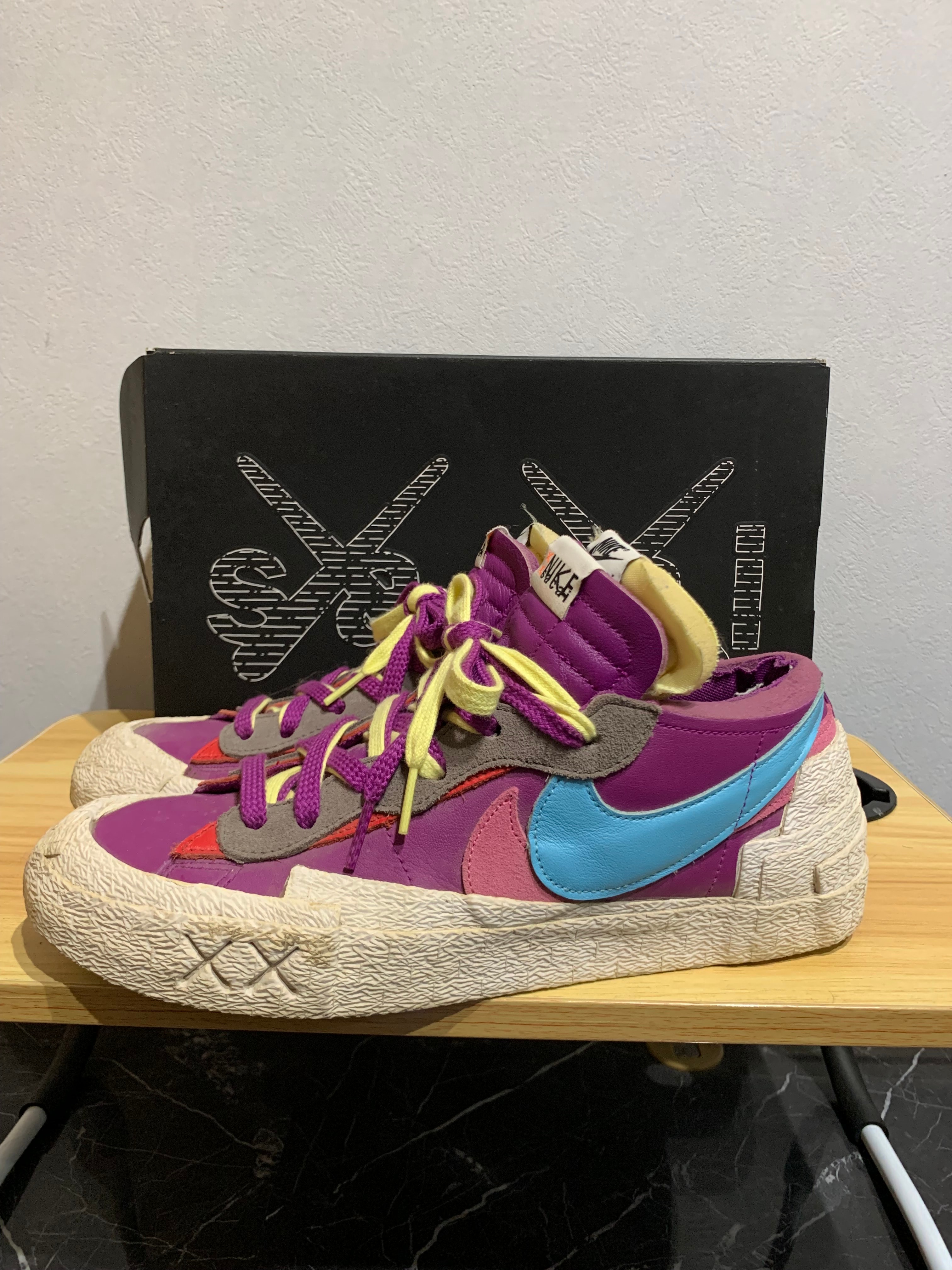 KAWS × sacai × Nike Blazer Low "Purple Dusk"