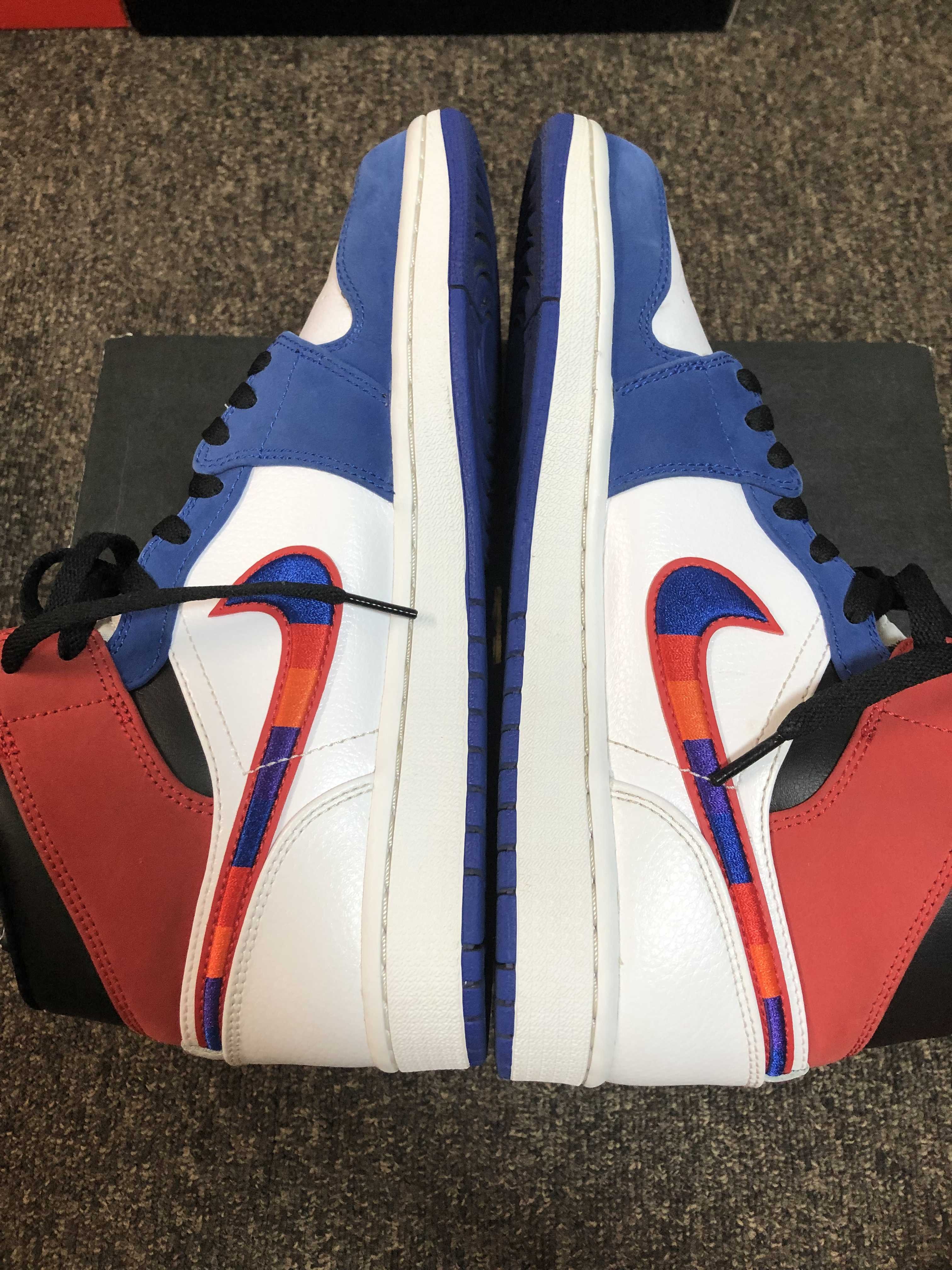 NIKE AIR JORDAN 1 MID "WHITE/BLUE/RED"