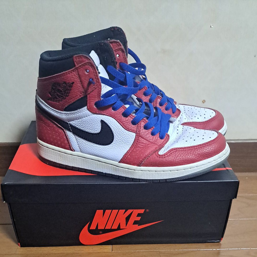 Spiderman × Nike Air Jordan 1 Origin Story "Gym Red/White/Photo Blue/Black"